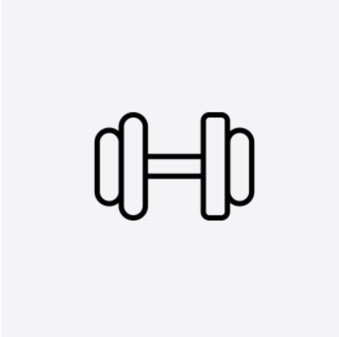 icon of a dumbbell